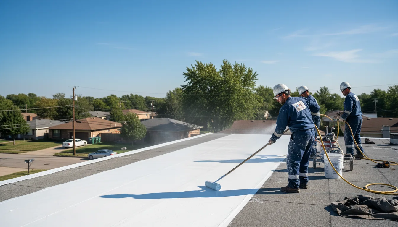 Commercial roof coating in Mill City, OR near me